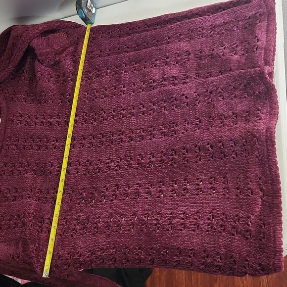 Katheryn Deene Sweater Womens Size 18 20 Tunic Knit Plum Plus Top Katy D Purple - Picture 4 of 7